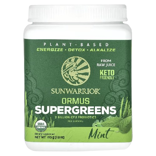 Sunwarrior ormus super greens keto detox raw mint flavour