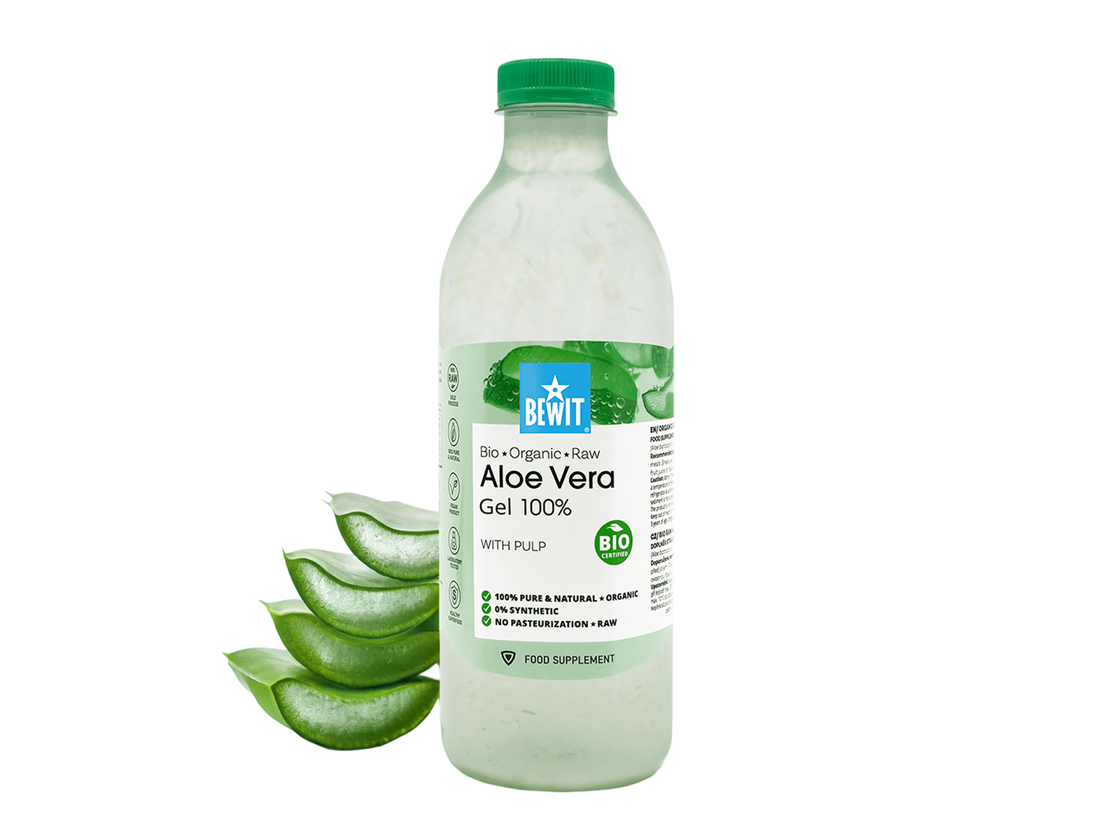 Aloe Vera Gel with Pulp, BIO RAW